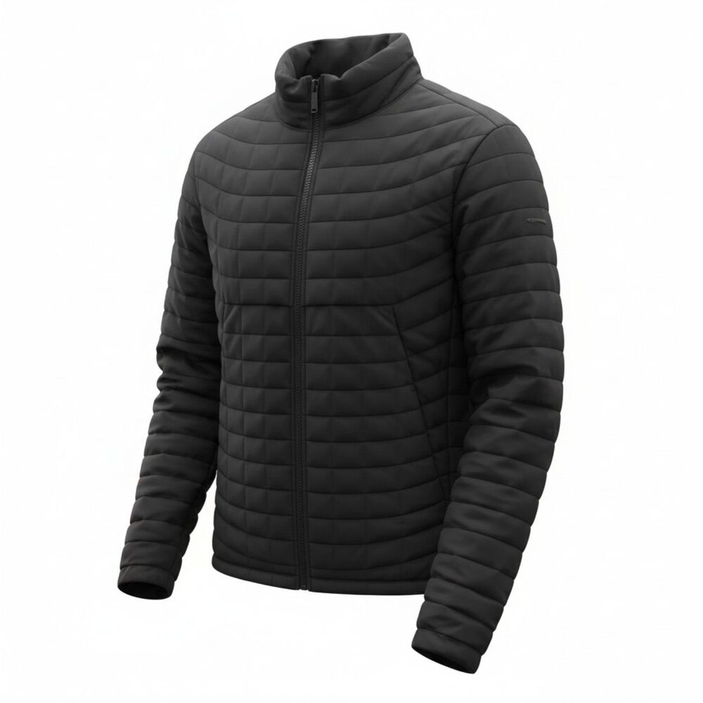 Ben Sherman Black Quilted Lightweight Puffer Zip Jacket Size M